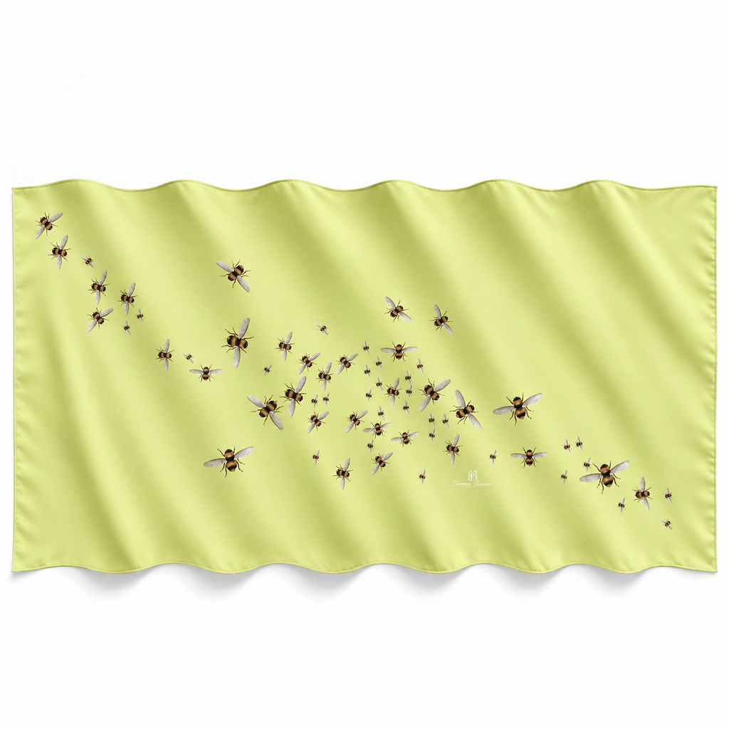 HUMMELFLUG CASHMERE SCARF - LEMON YELLOW