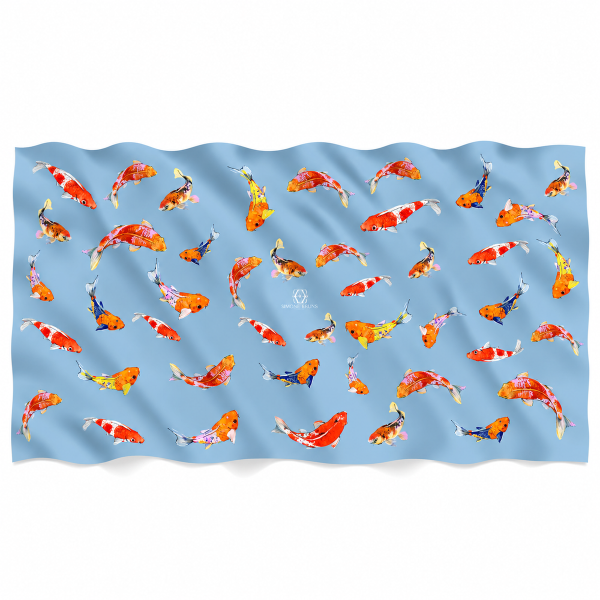 KOI CASHMERE SCARF - BLUE