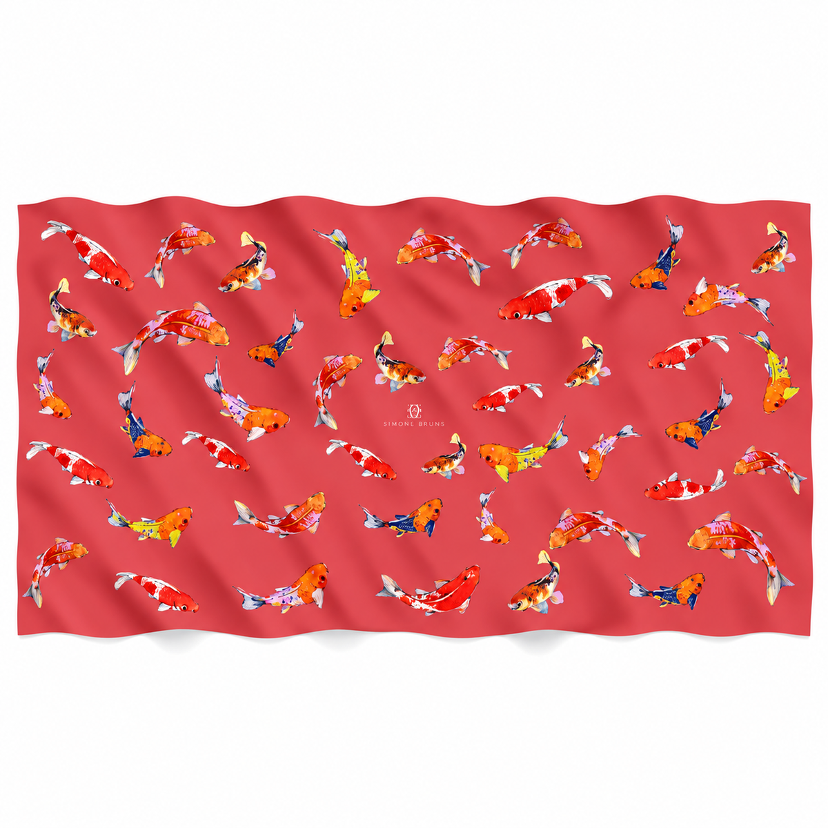 KOI CASHMERE SCARF - CORAL