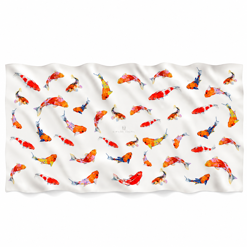 KOI CASHMERE SCARF - OFF-WHITE
