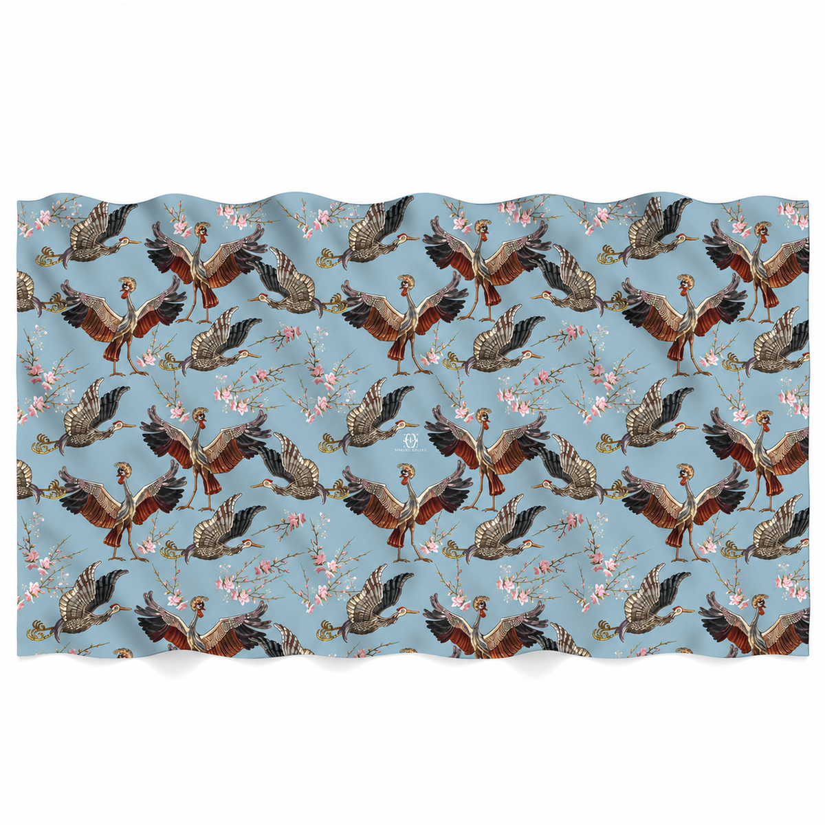 KRANICH CASHMERE SCARF - BLUE