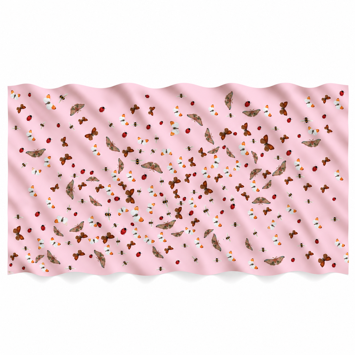 LADYBIRD CASHMERE SCARF - PINK