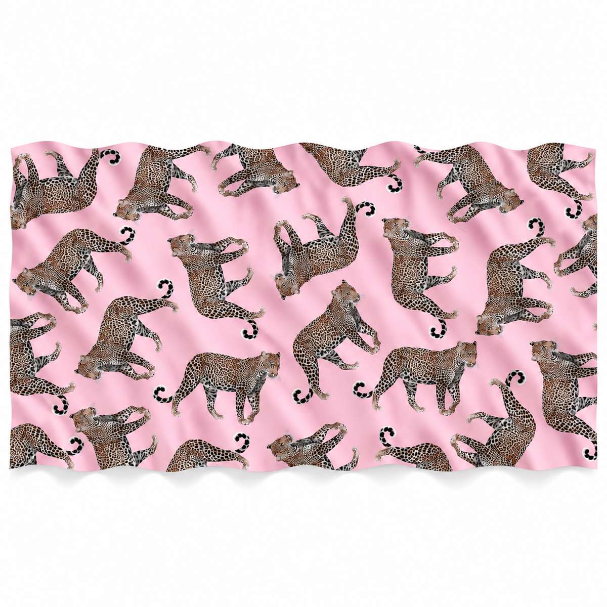 LEOPARD NATURAL CASHMERE SCARF - LIGHT ROSE