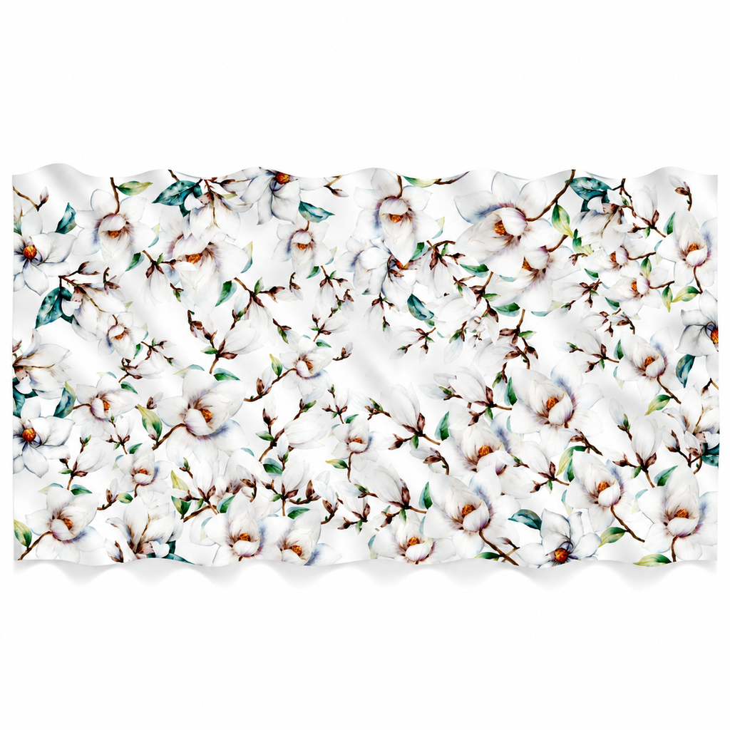 MAGNOLIA CASHMERE SCARF - OFF-WHITE