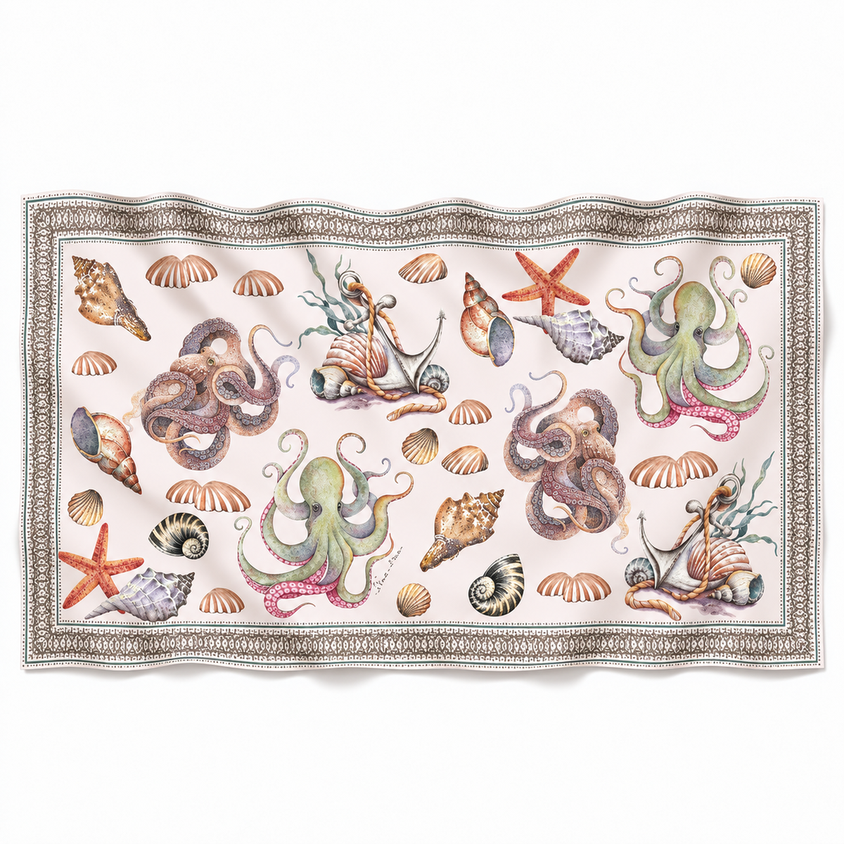 PEARL CASHMERE SCARF - OFF WHITE
