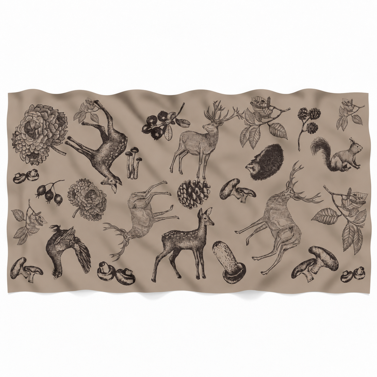 KASTHORI FELTED CASHMERE SCARF - MINK