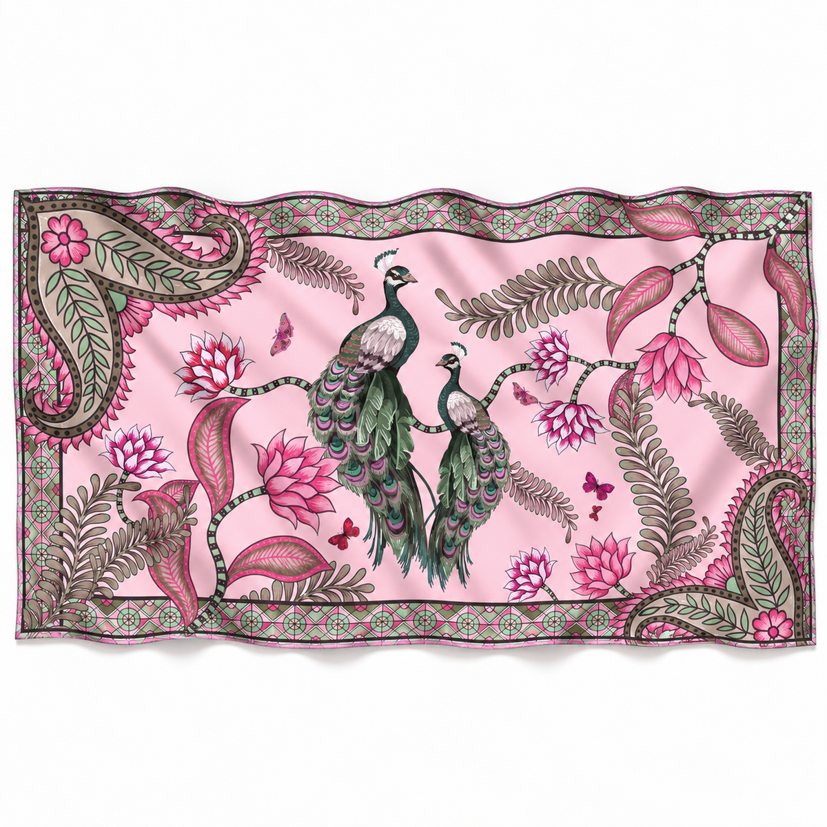 AZURE CASHMERE SCARF - ROSE