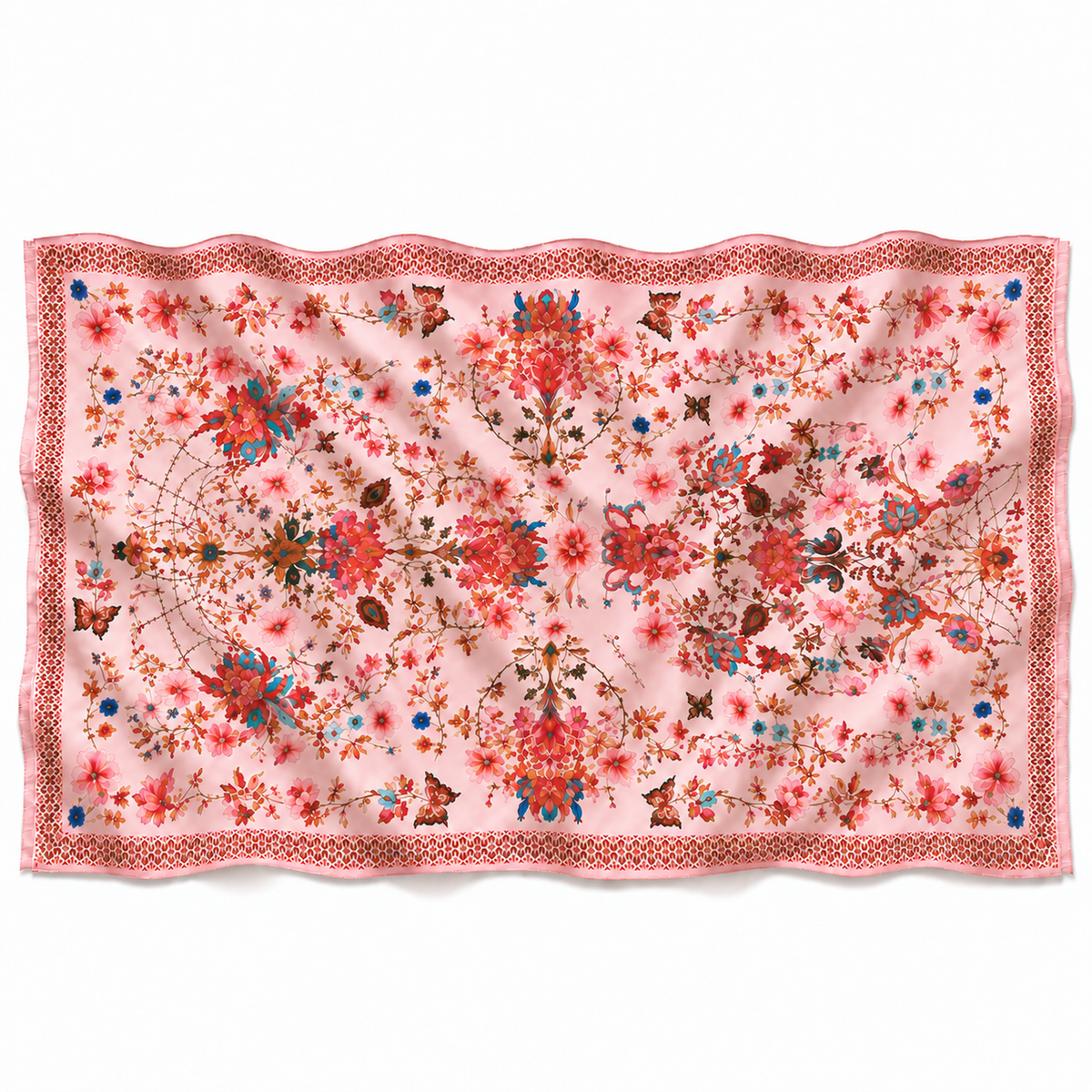 SUMMER CASHMERE SCARF - LIGHT CORAL