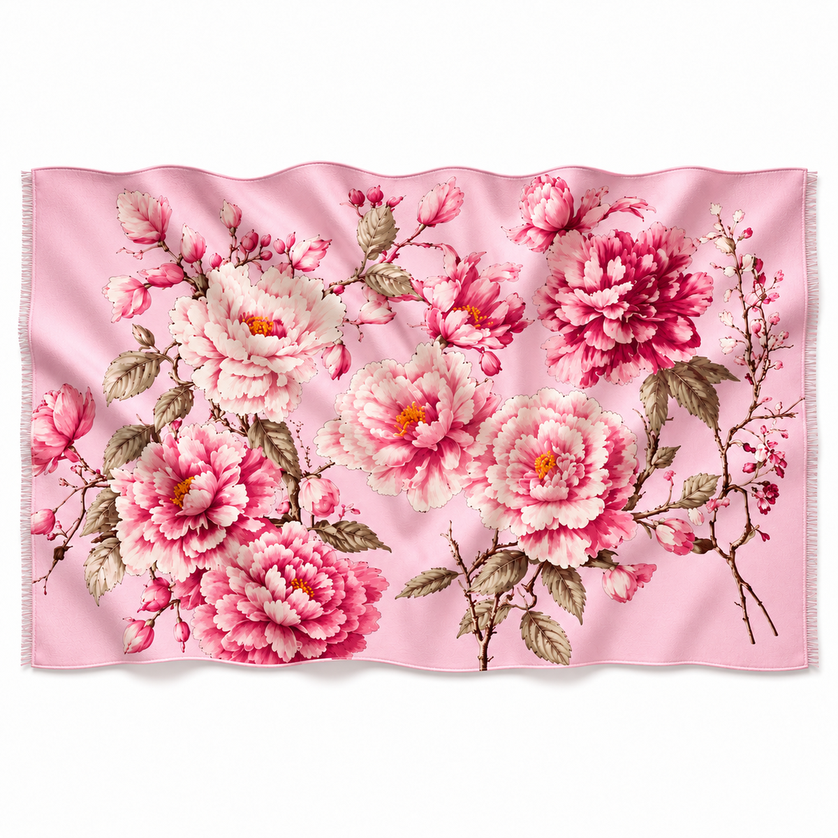 BLUMELLA CASHMERE SCARF - LIGHT ROSE