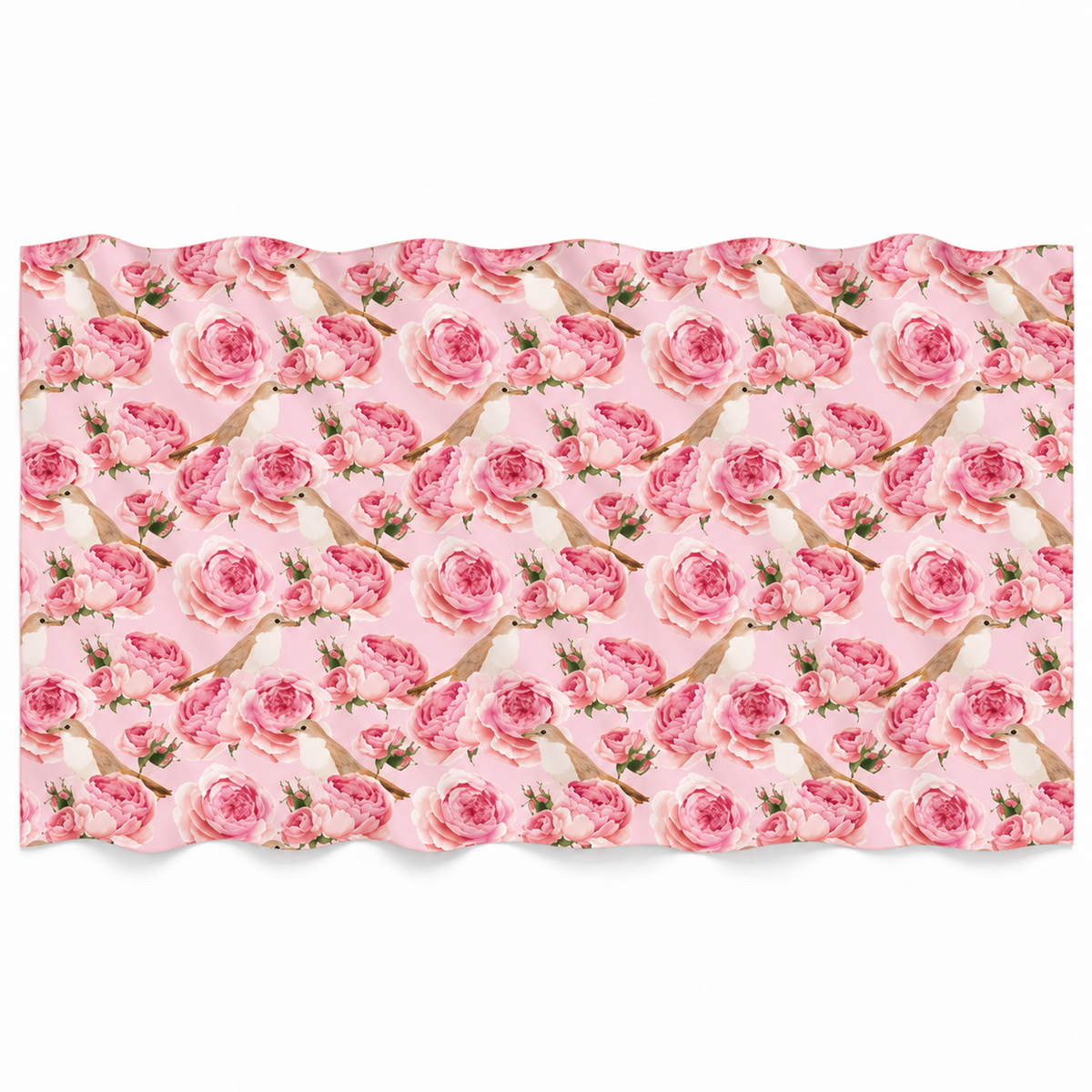 GARDEN CASHMERE SCARF - LIGHT ROSE
