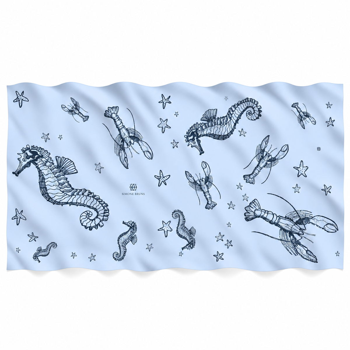 MARINO FELTED CASHMERE SCARF - LIGHT BLUE