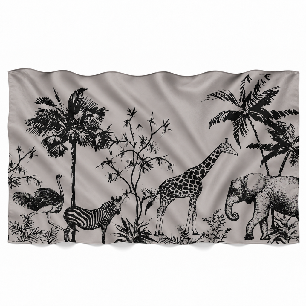 SAFARI FELTED CASHMERE SCARF - HUSKY