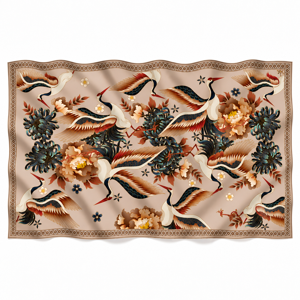 TSURU CASHMERE SCARF - TAUPE