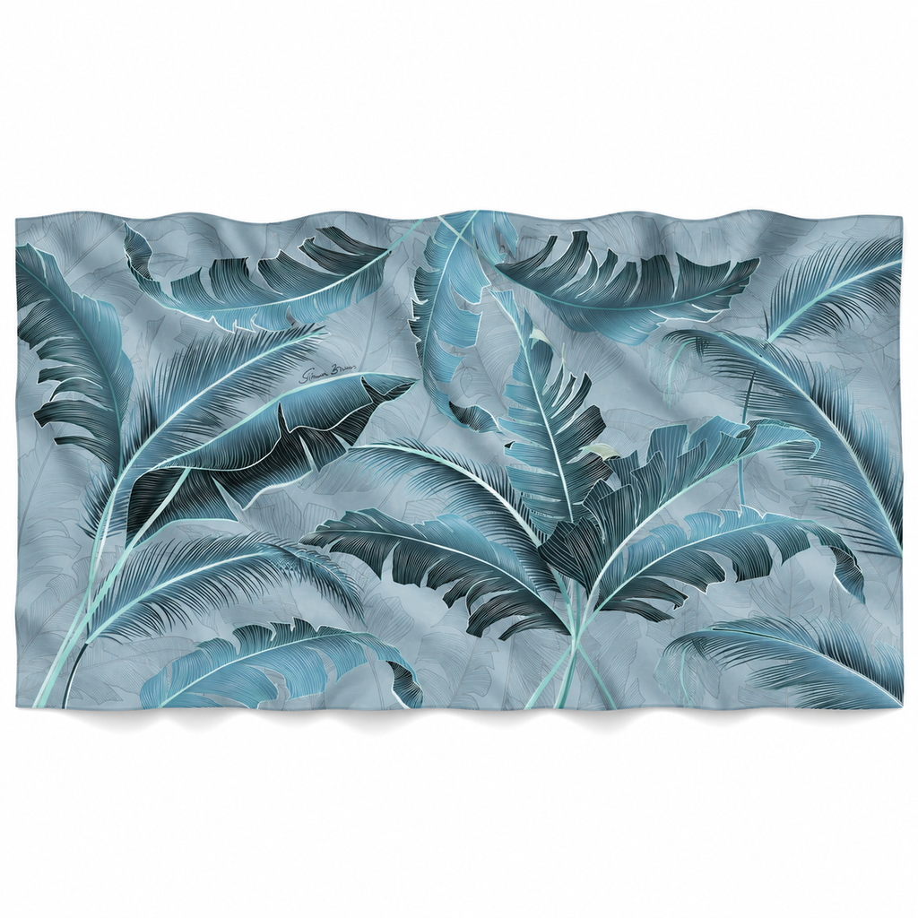 VERDLEAF CASHMERE SCARF - SMOKEYBLUE
