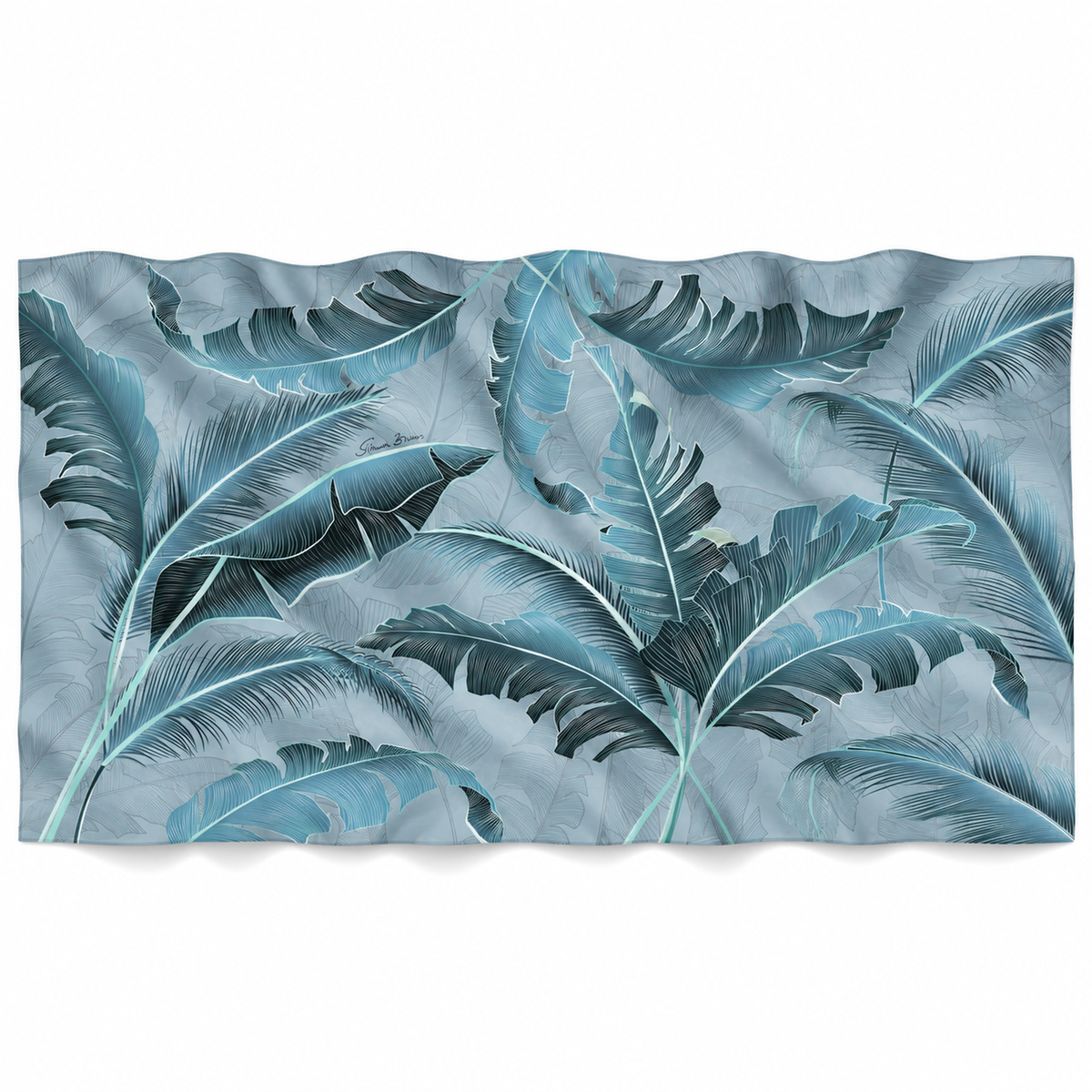 VERDLEAF CASHMERE SCARF - SMOKEYBLUE