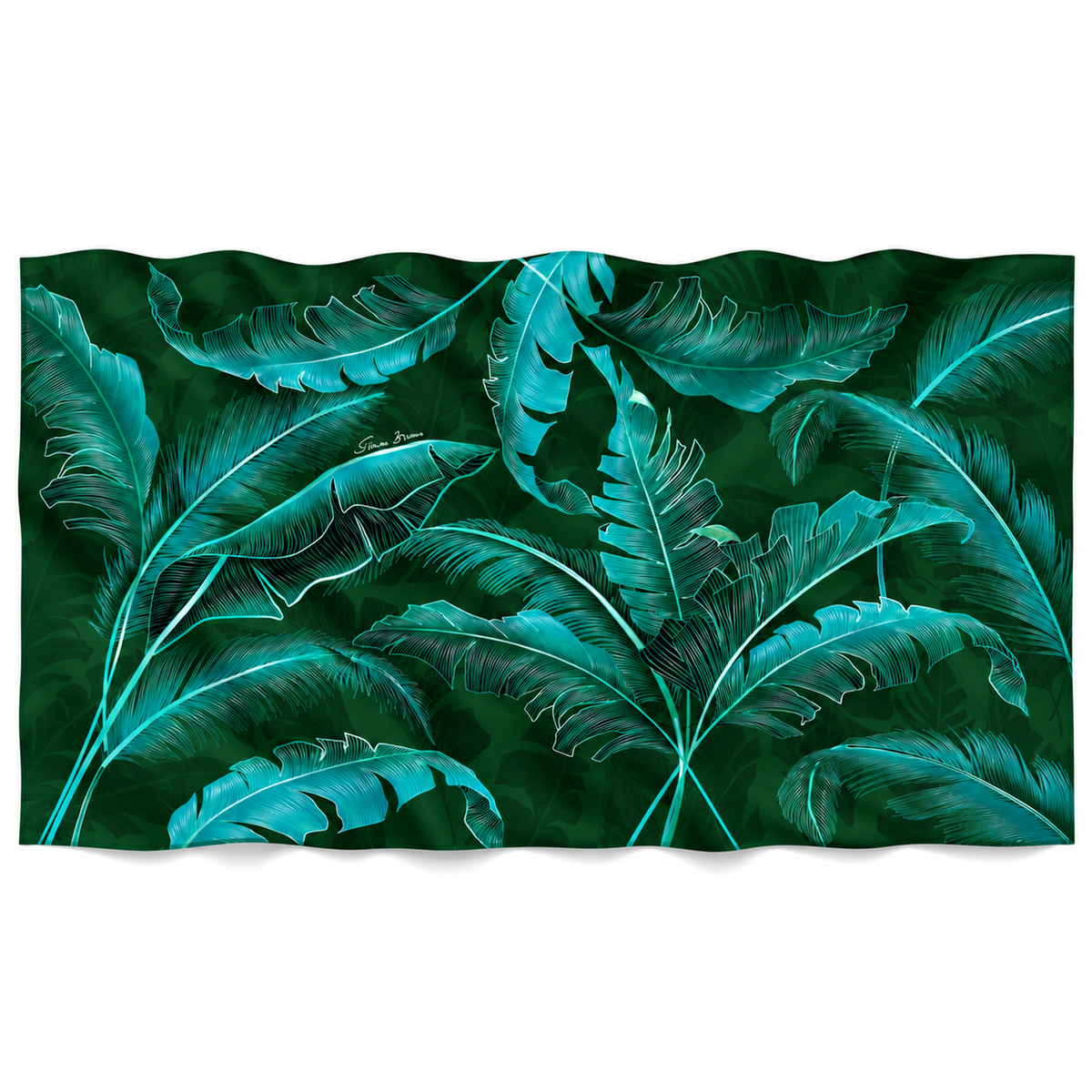 VERDLEAF CASHMERE SCARF - FOREST