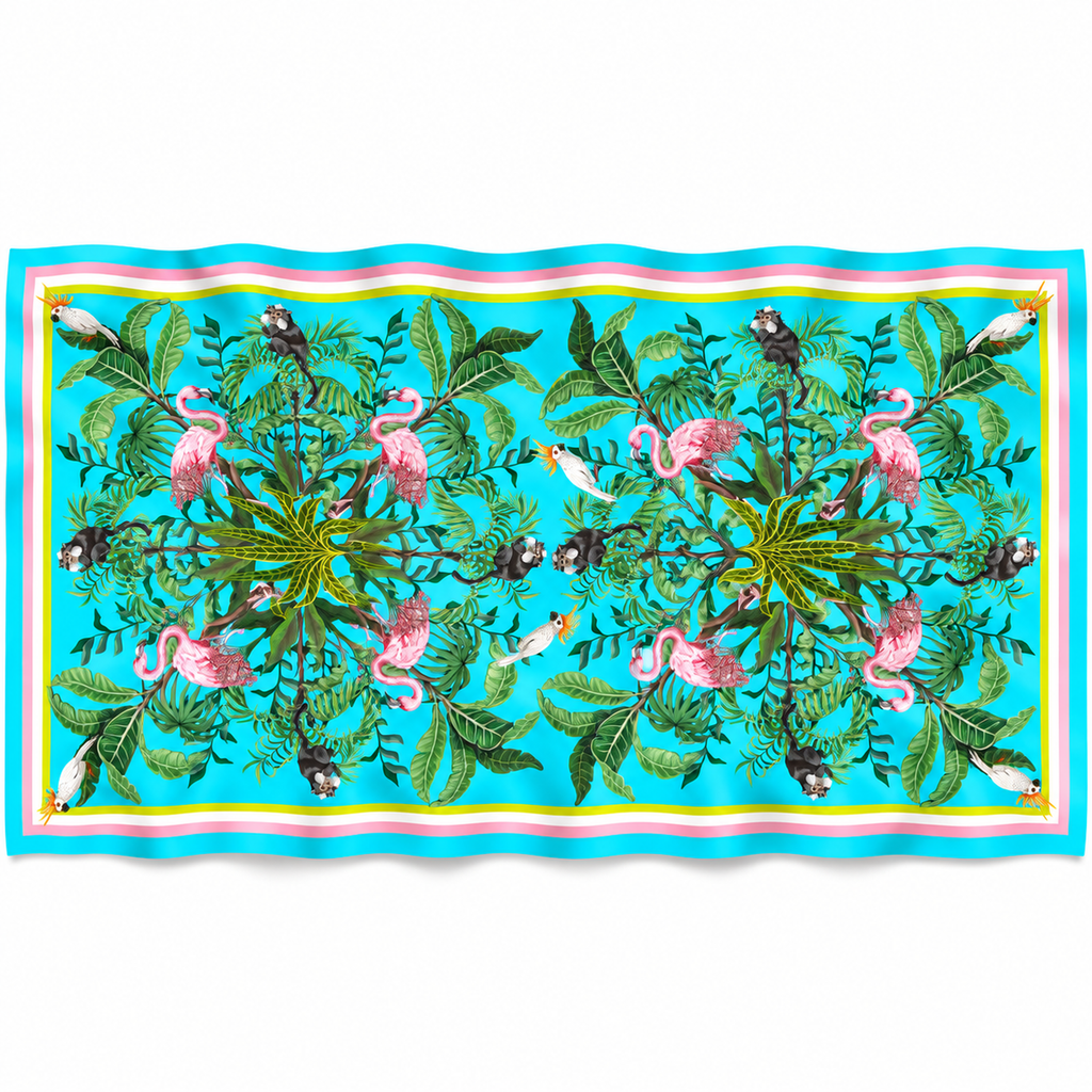 JUNGLE ANIMALS CASHMERE SCARF - CYNE
