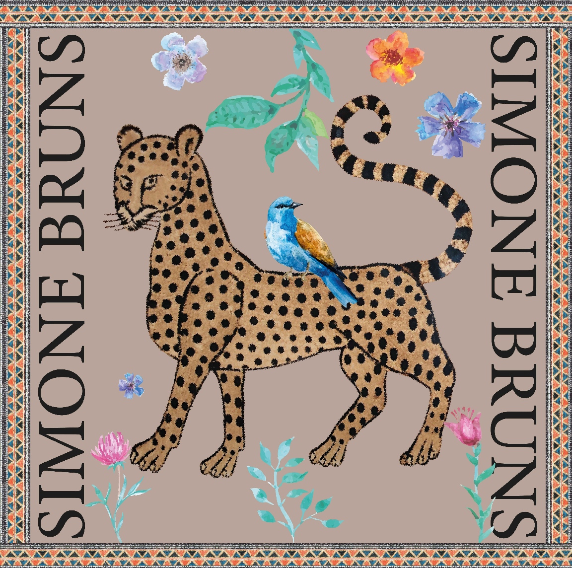 VENICE LEO SILK TUNIC - TAUPE