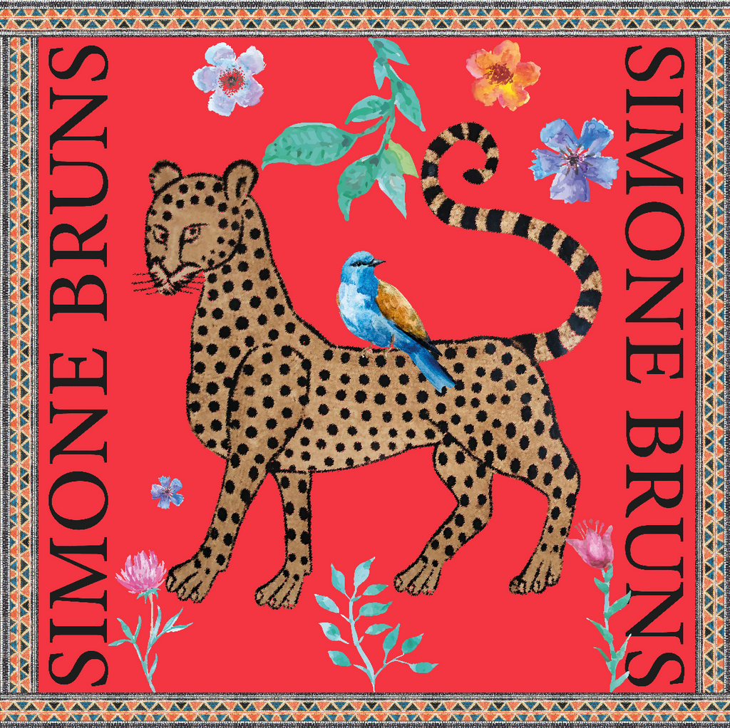 VENICE LEO SILK TUNIC - RED