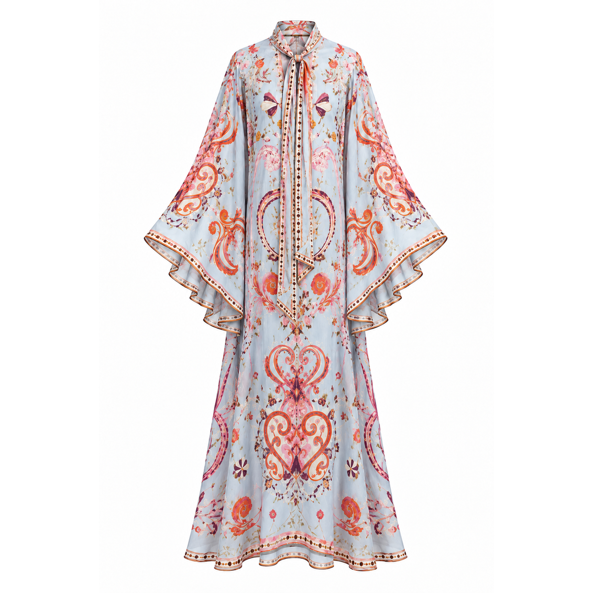 ARABICA PRINCESS DRESS RAMIE - LIGHT BLUE