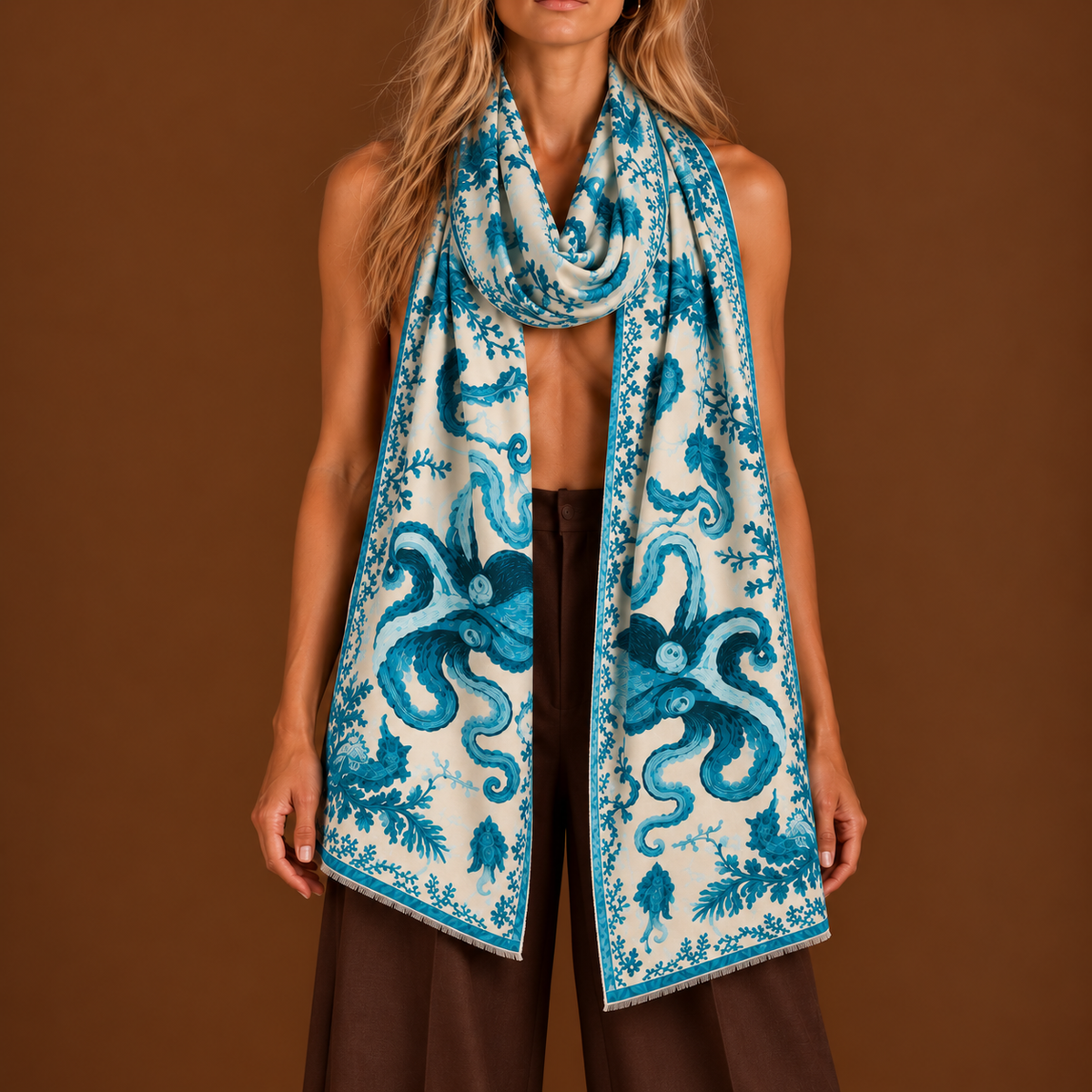 TENTARA CASHMERE SCARF - MOON