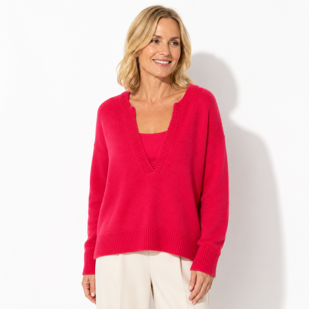 SELENA SWEATER - RASPBERRY