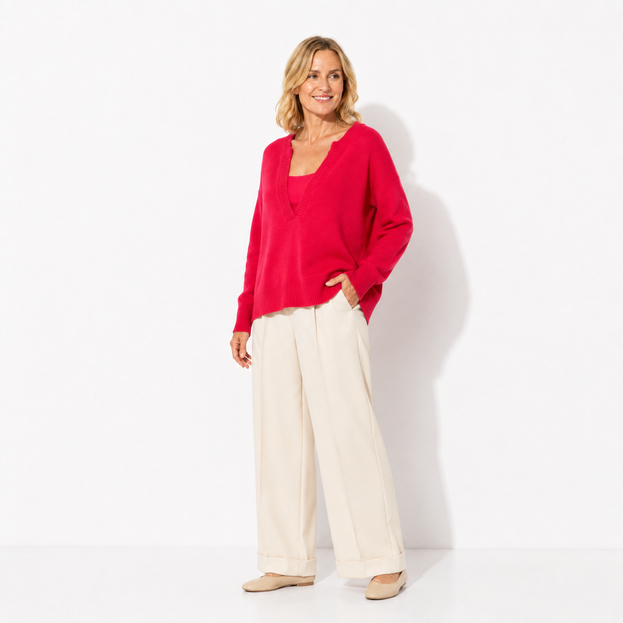 SELENA SWEATER - RASPBERRY