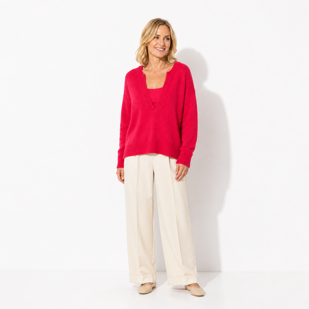 SELENA SWEATER - RASPBERRY