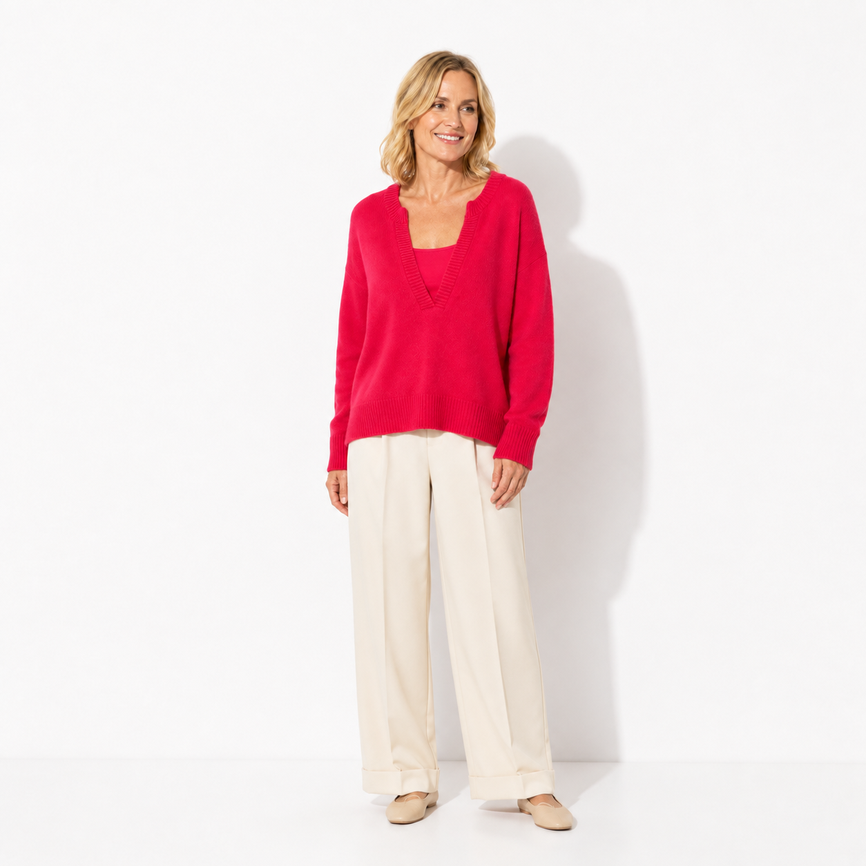 SELENA SWEATER - RASPBERRY