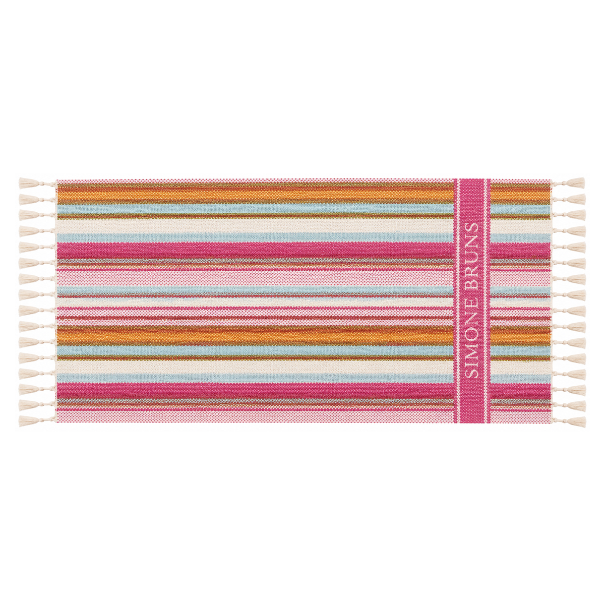 SUMMER STRIPES BEACH TOWEL - PINK