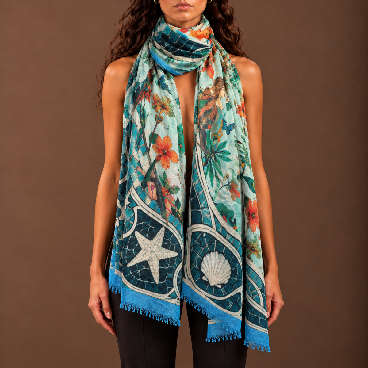 Seren Cashmere Scarf - Moon
