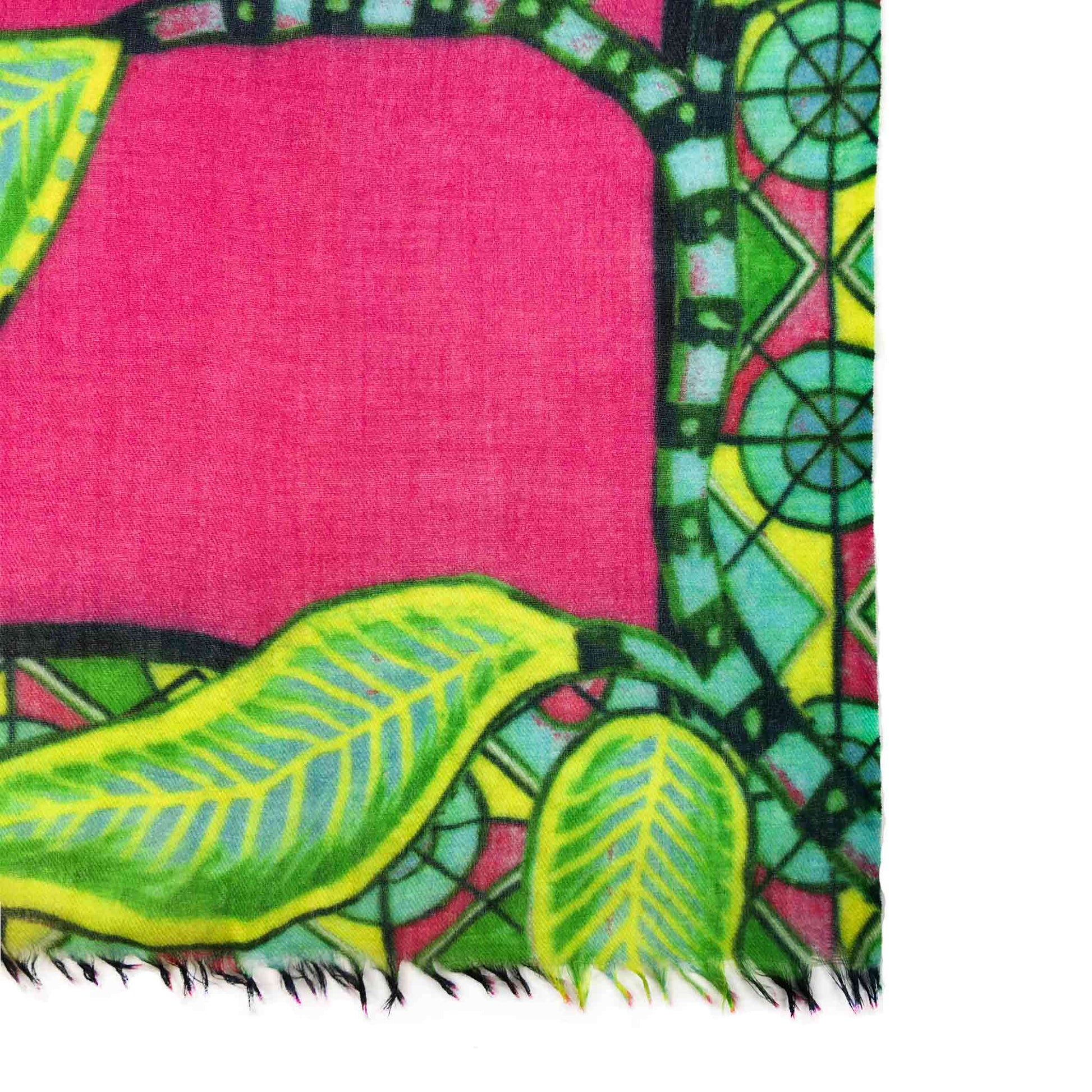 TIGER & JUNGLE CASHMERE SCARF LARGE