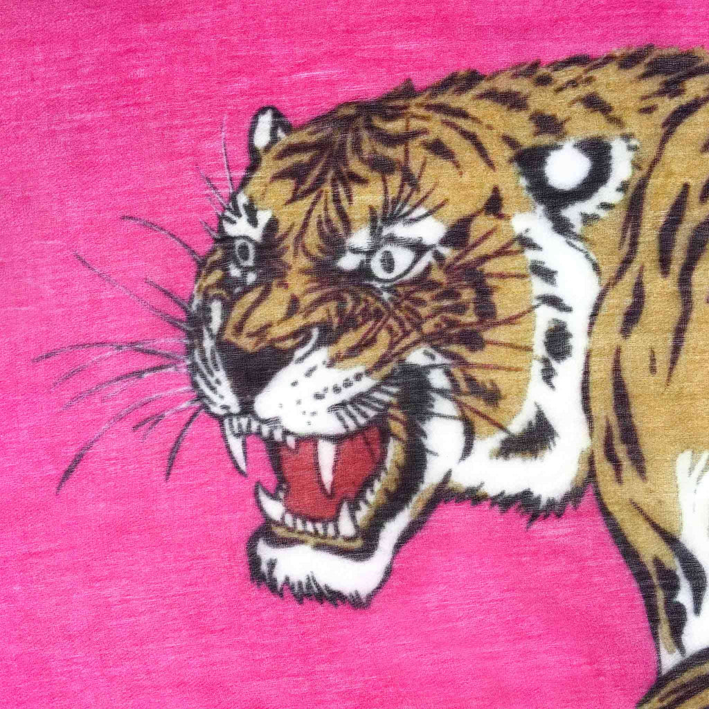 TIGER & JUNGLE CASHMERE SCARF LARGE