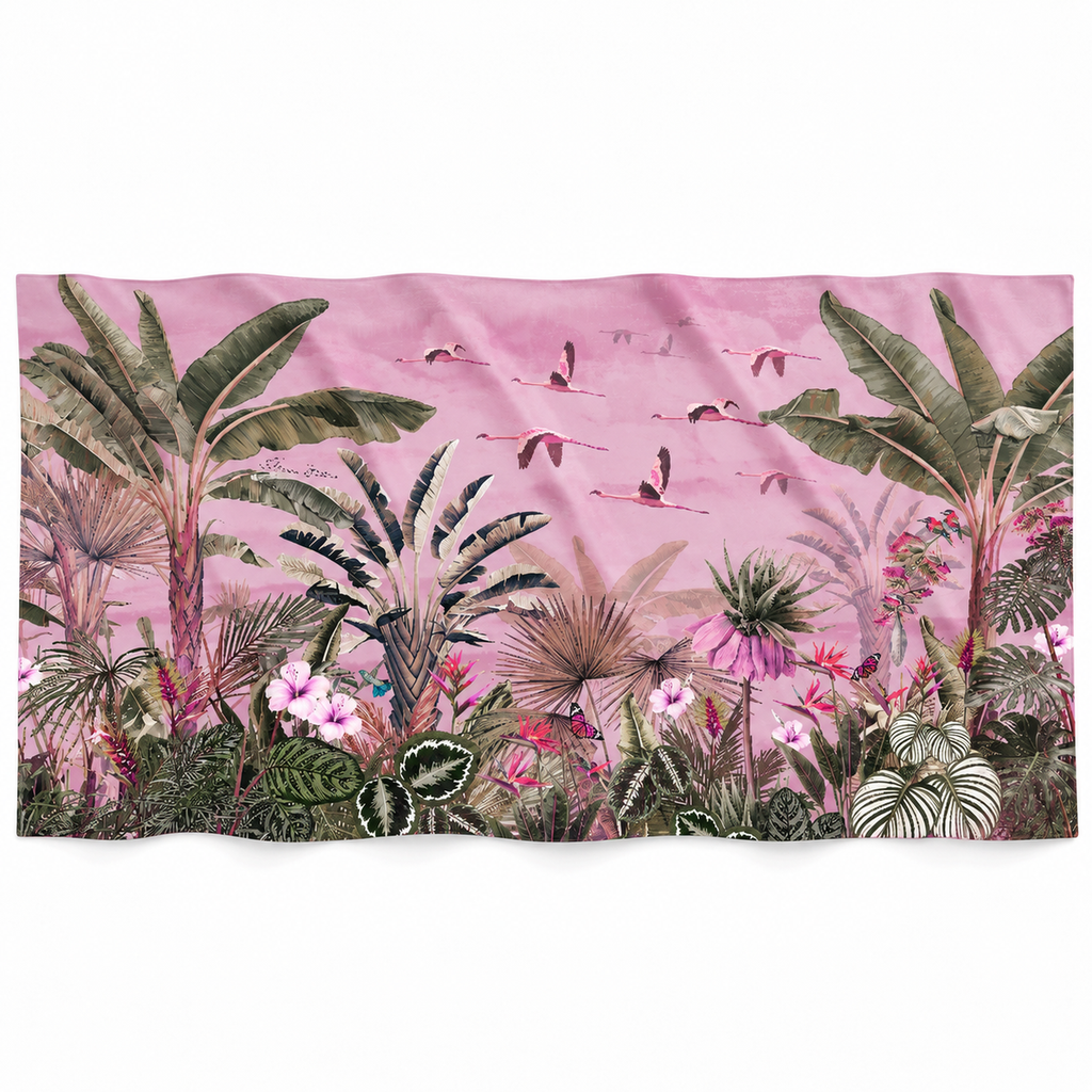 FLAMINGO CASHMERE SCARF - LIGHT ROSE