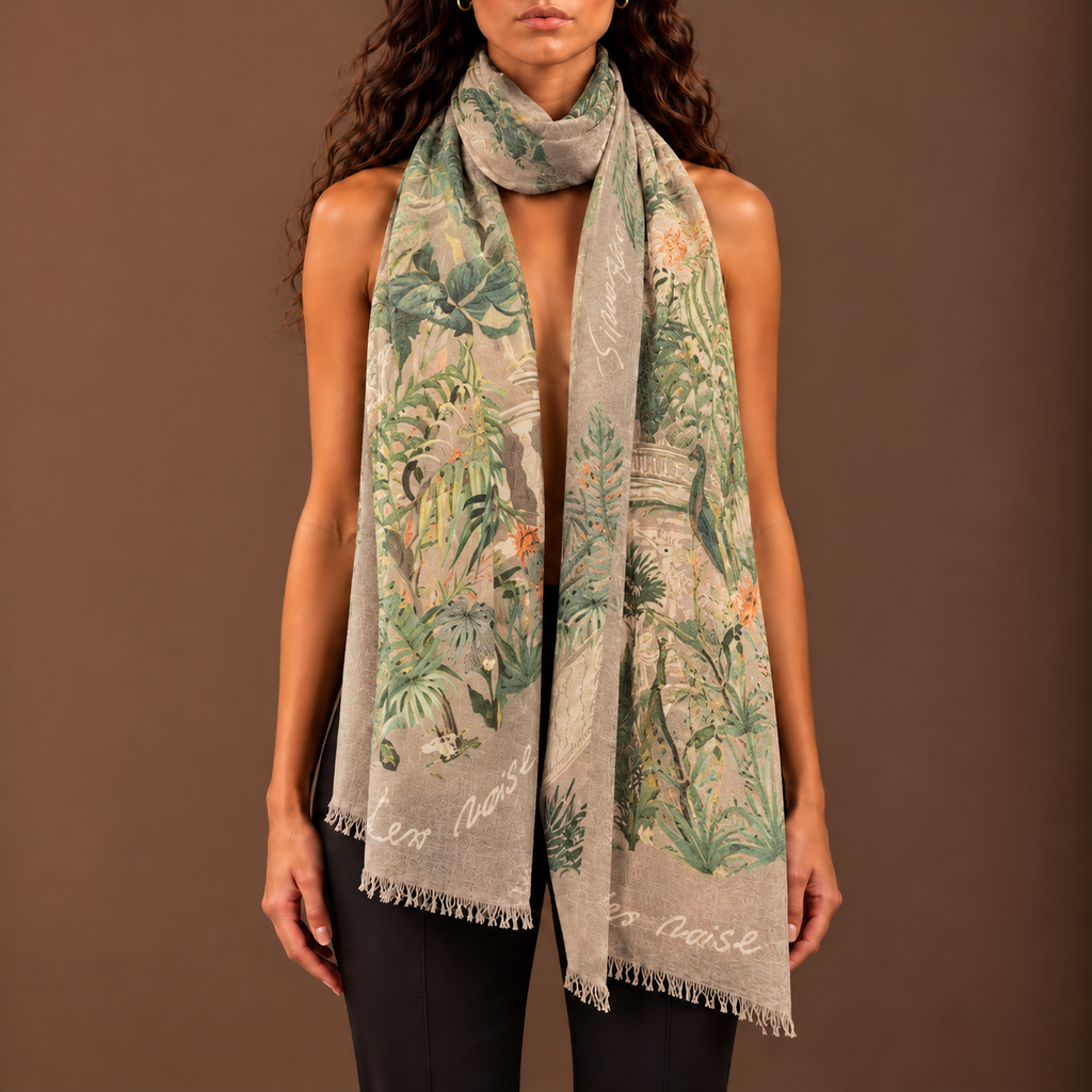 PEATEMPIO CASHMERE SCARF - TAUPE
