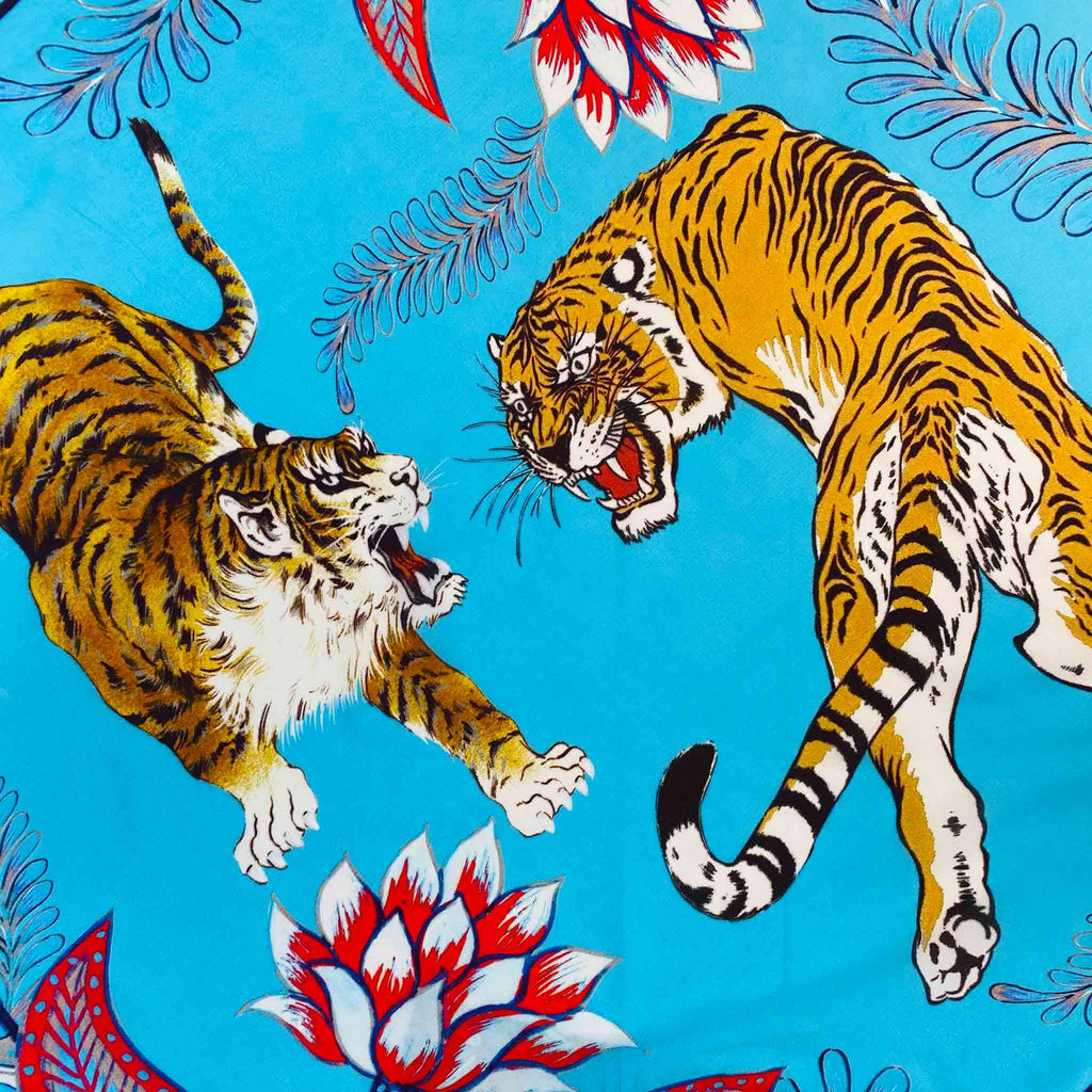 TIGER & JUNGLE SILK TUNIC - CYNE