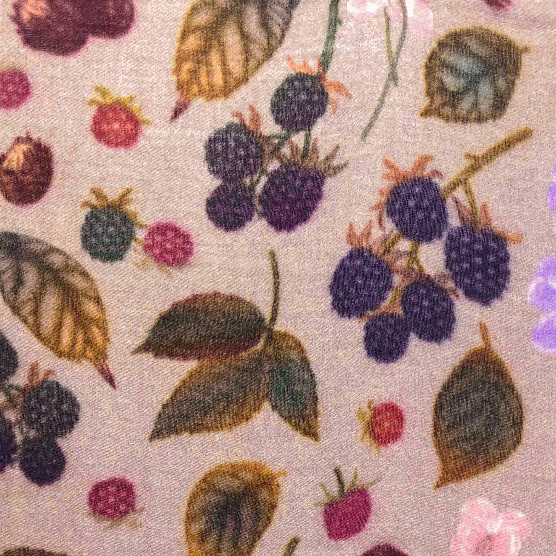 BERRY CASHMERE SCARF