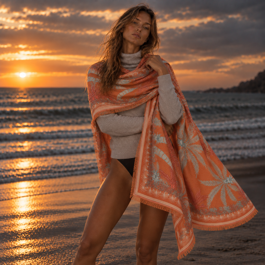 CALDERA CASHMERE SCARF - SEMOLINA