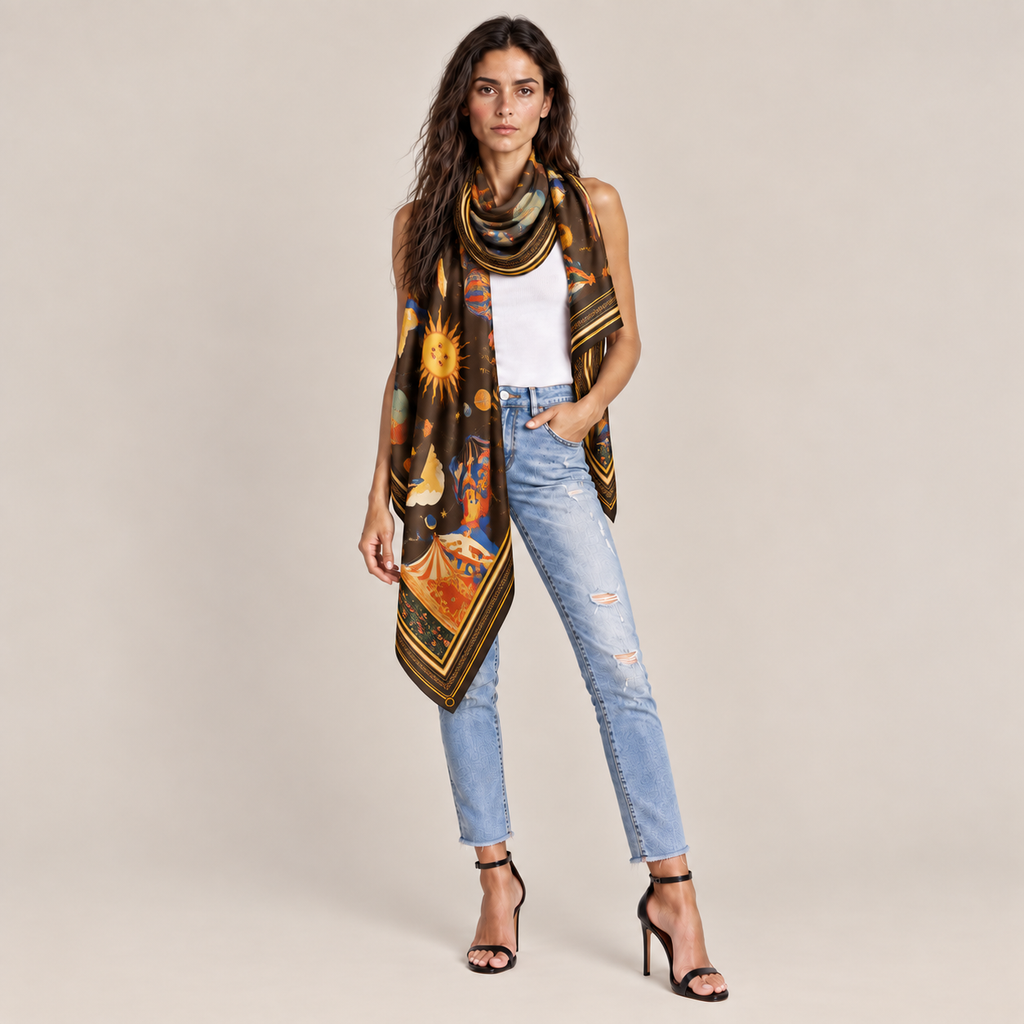 AERIS CASHMERE SCARF - TAUPE