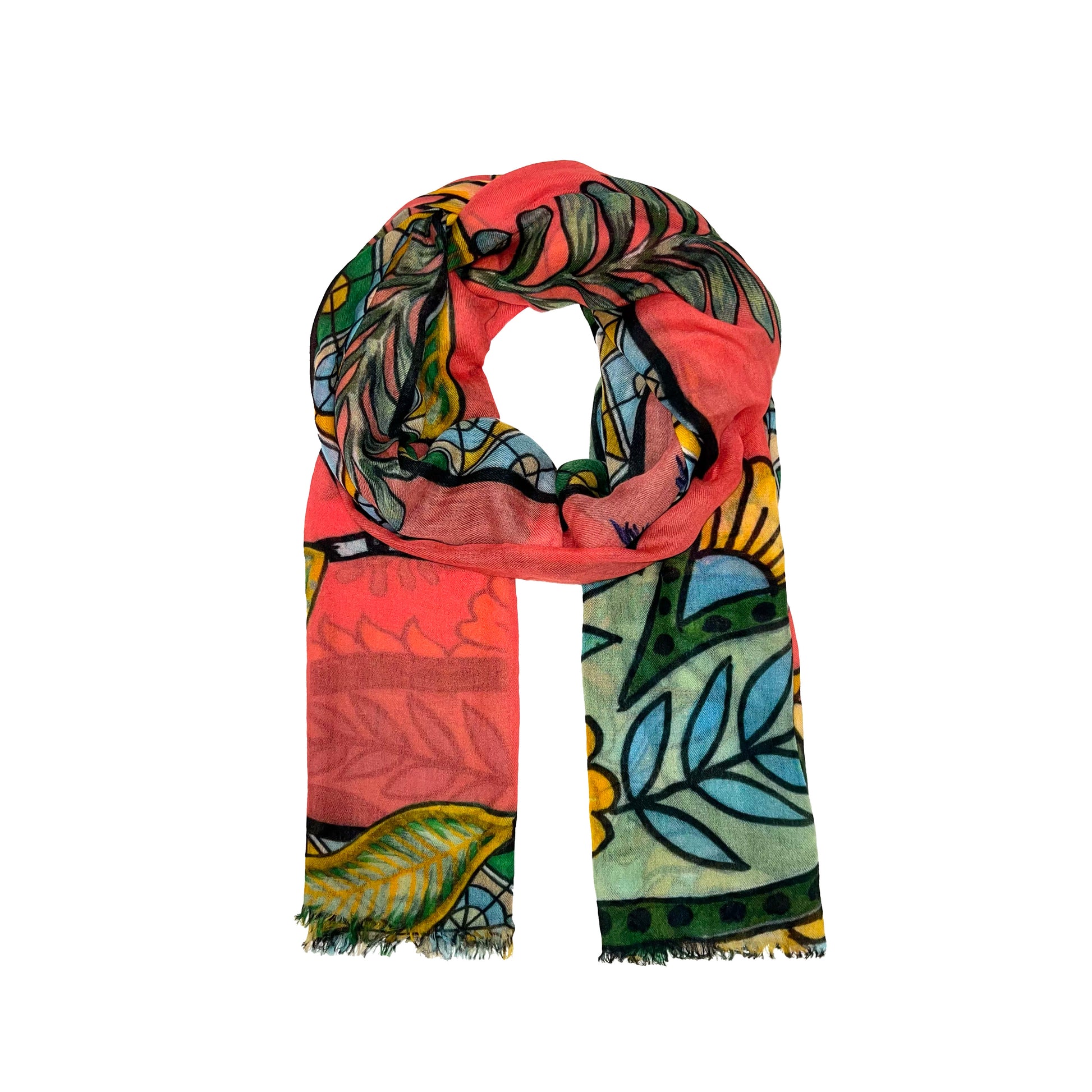 AZURE CASHMERE SCARF