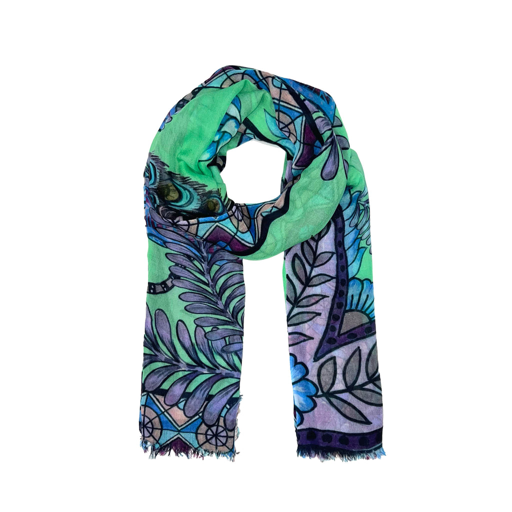 AZURE CASHMERE SCARF