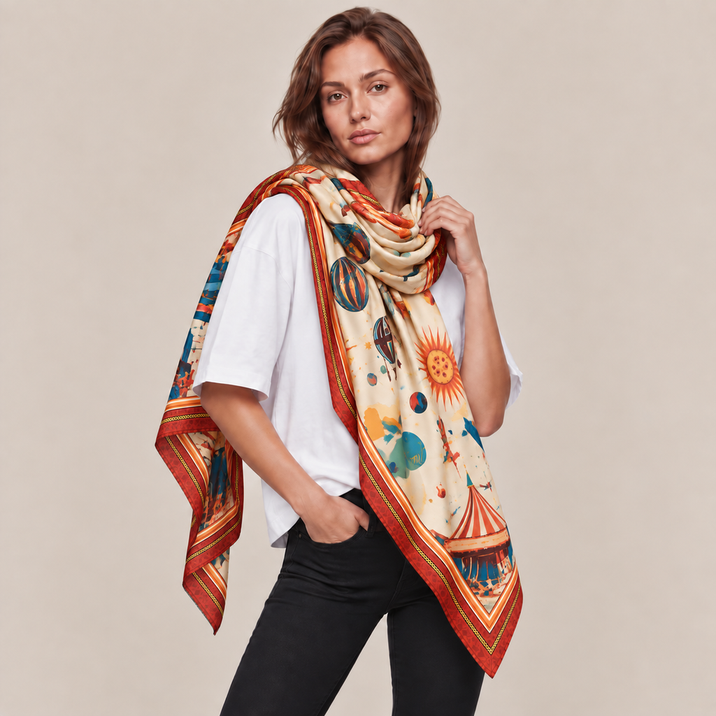 AERIS CASHMERE SCARF - OFF WHITE