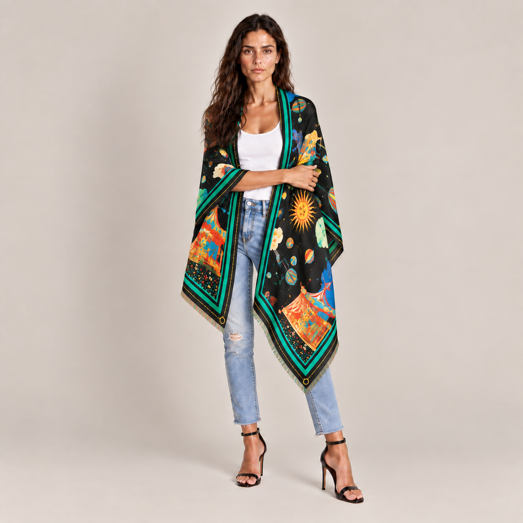 AERIS CASHMERE SCARF - DARK GREEN