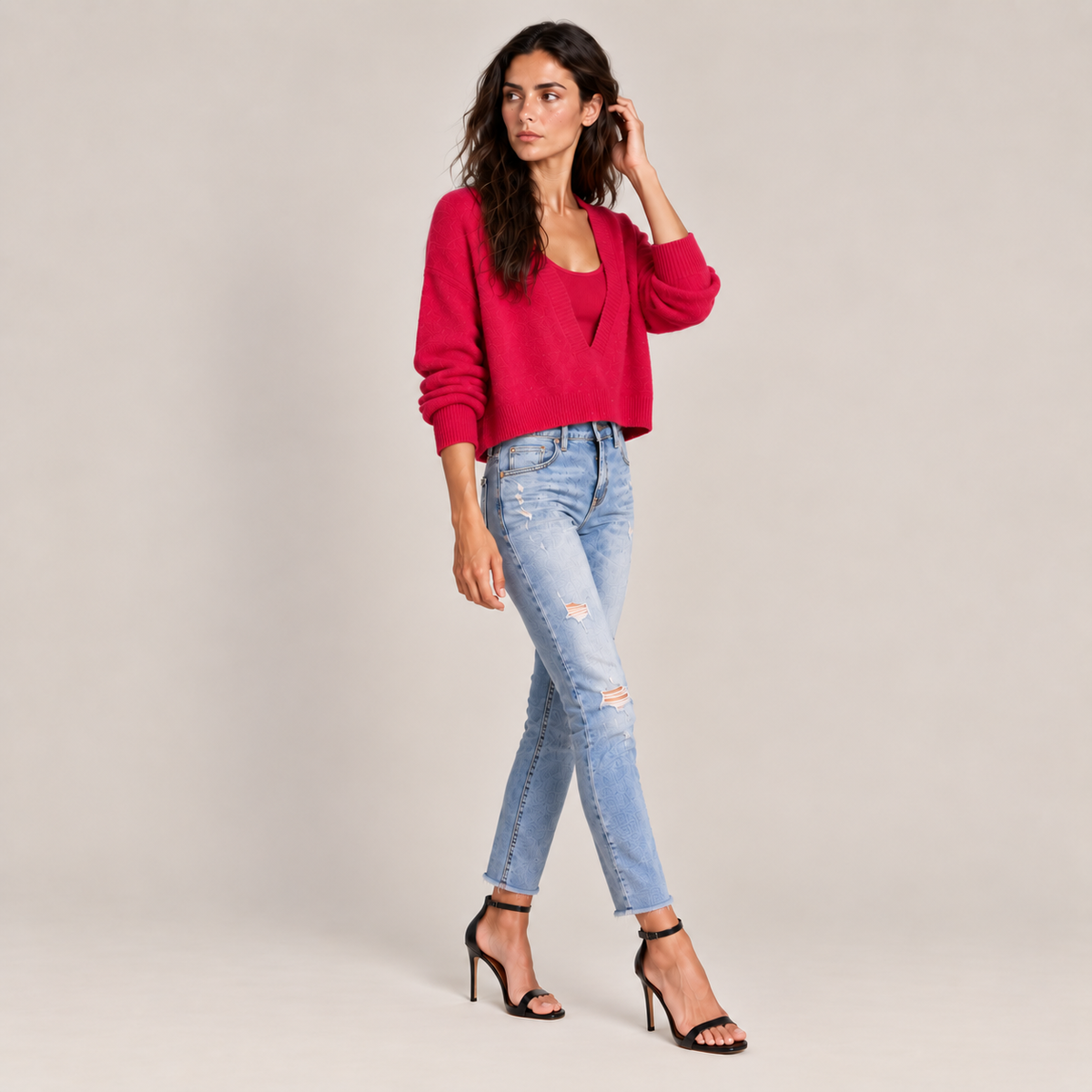 SELENA SWEATER - RASPBERRY