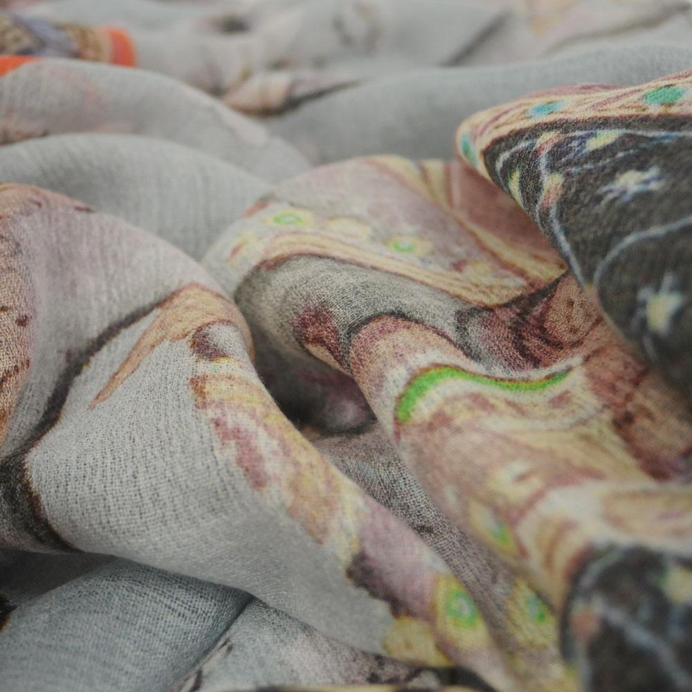 ELEPHANT CEREMONY CASHMERE SCRAF