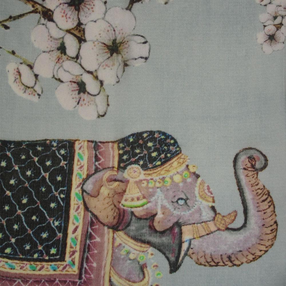 ELEPHANT CEREMONY CASHMERE SCRAF