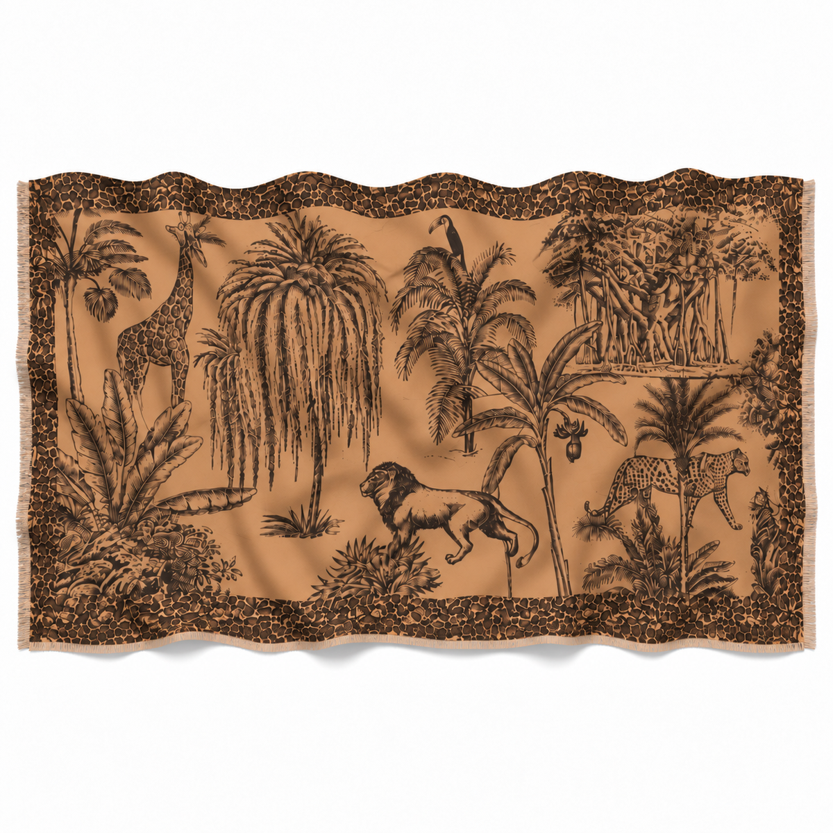 TOILETROPICA CASHMERE SCARF - COMPOST