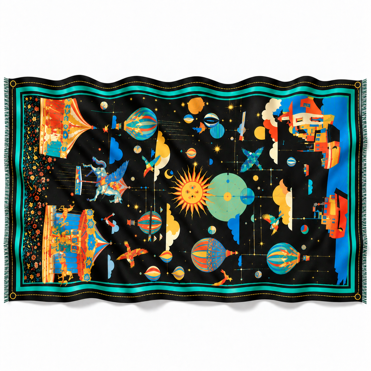 AERIS CASHMERE SCARF - DARK GREEN