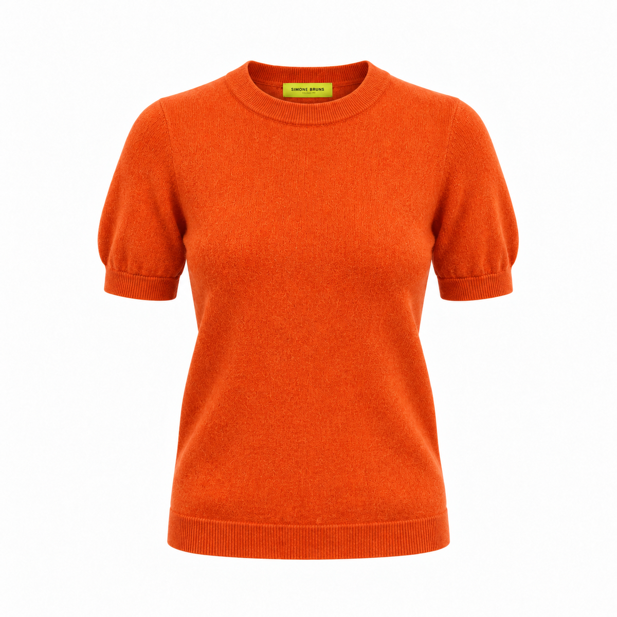BRUSHED CASHMERE SHIRT - ORANGE