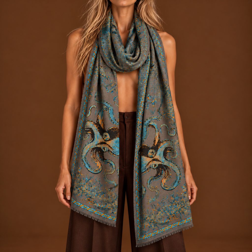 TENTARA REGULAR RECTANGULAR SHAWL - TWINE